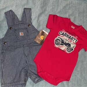 Carhartt Striped Baby Outfit, 12M